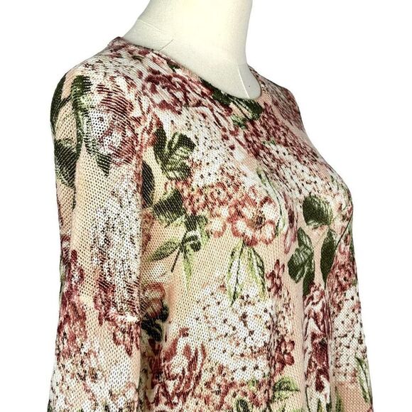 Show Me Your Mumu Bermuda Pink Floral Knit Light Sweater , Size S - Picture 10 of 12